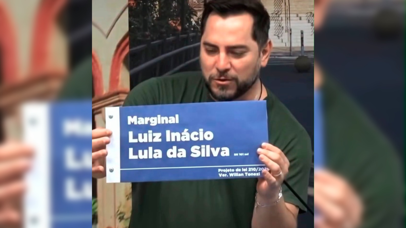 Vídeo: Vereador propõe batizar vias da BR-101 de “Marginal Lula”
