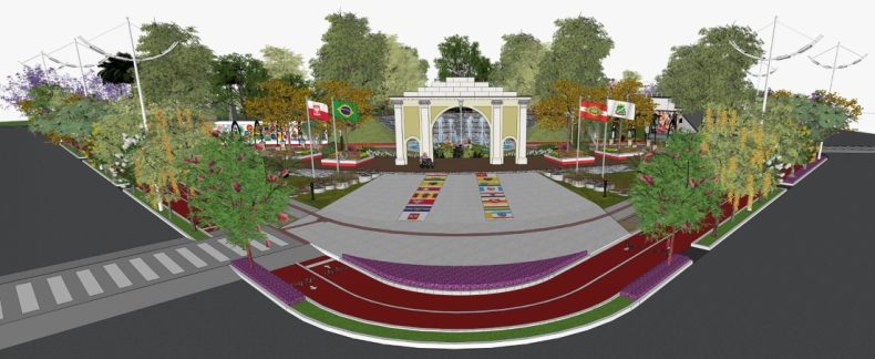 Brusque dá início à construção da Praça dos Imigrantes da Polônia