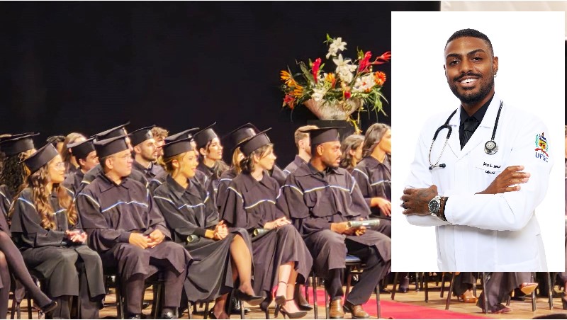 Jovem negro que desenvolveu método de estudos conclui curso de Medicina na UFSC