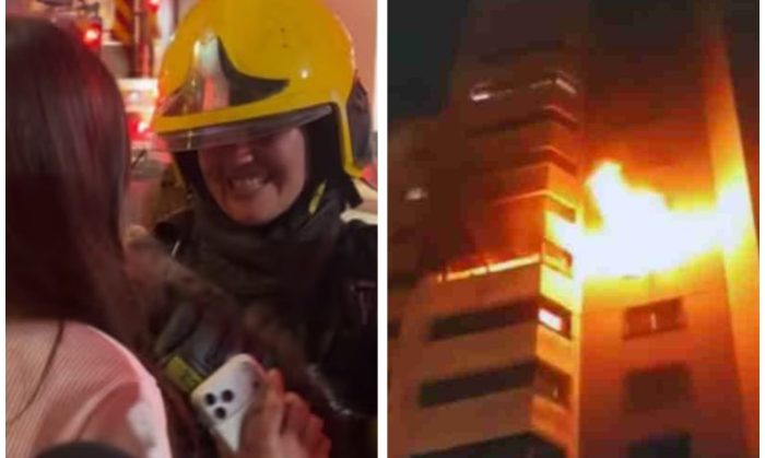 Curto-circuito causa incêndio em apartamento e bombeiros salvam gato no 15º andar