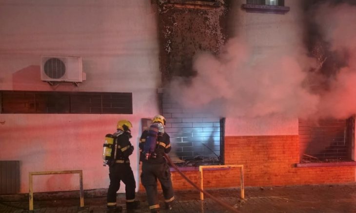 Gato é resgatado de incêndio em clínica veterinária