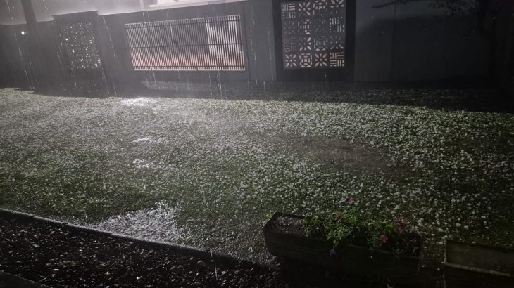 VÍDEO: temporal com granizo causa prejuízos em Jaraguá do Sul