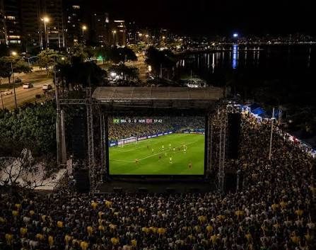 Jogo do Brasil será transmitido em telão gigante em Florianópolis