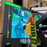 Atleta catarinense busca recorde mundial ao correr sete dias seguidos na esteira