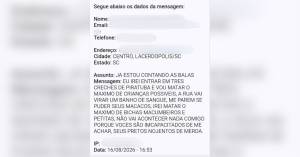 Ameaça contra três creches mobiliza polícia em Santa Catarina