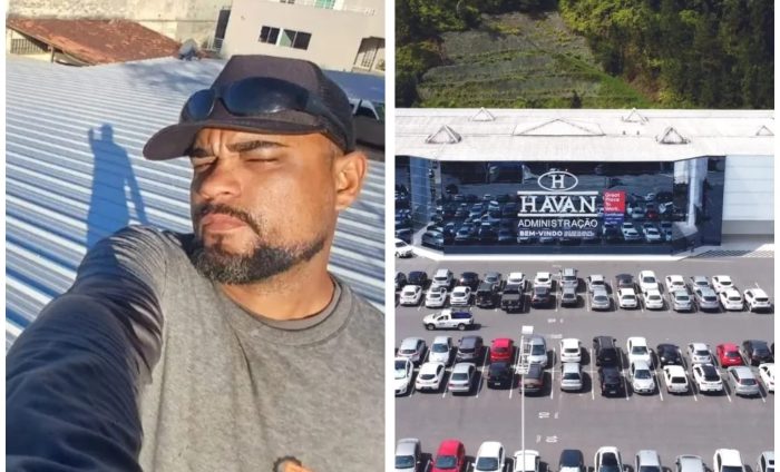 Morre o trabalhador que caiu do telhado da Havan