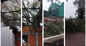 Campo Erê decreta emergência após temporal destruir telhados e causar em casas