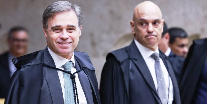 Discussão entre Moraes e Mendonça quase termina em vias de fato no STF