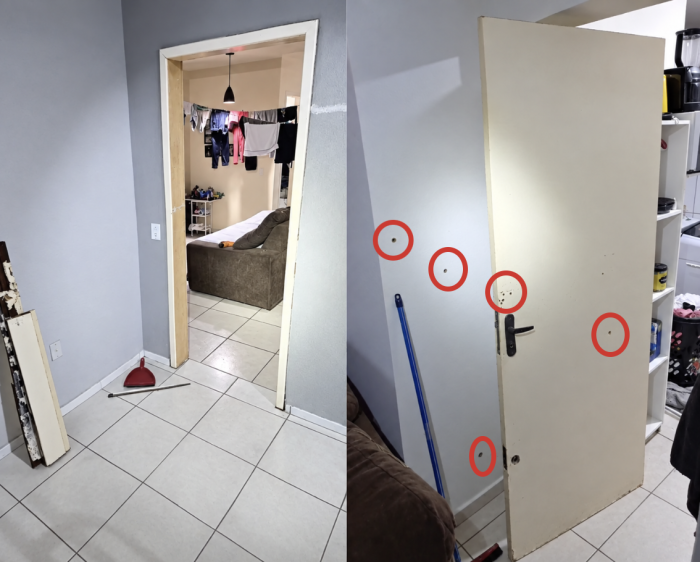 Condomínio é invadido e dupla armada dispara contra apartamento