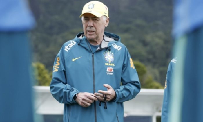 Ancelotti comanda primeiro treino completo da Seleção Brasileira