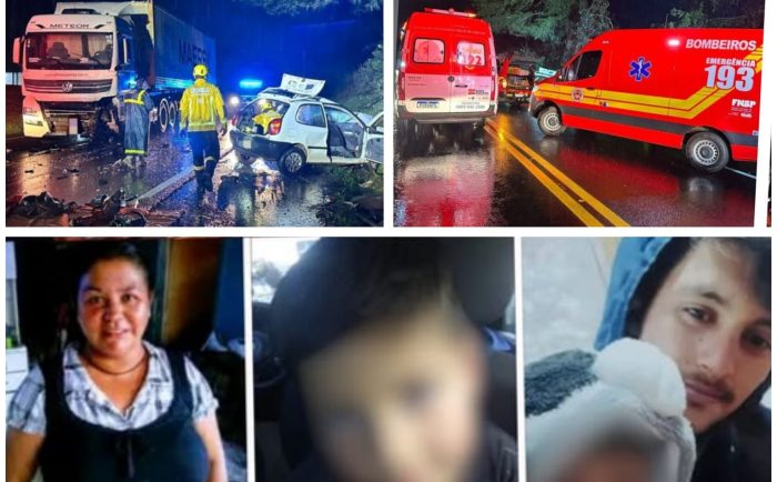 Tragédia em família: avó, pai e filho de 6 anos morrem na BR-470 em SC