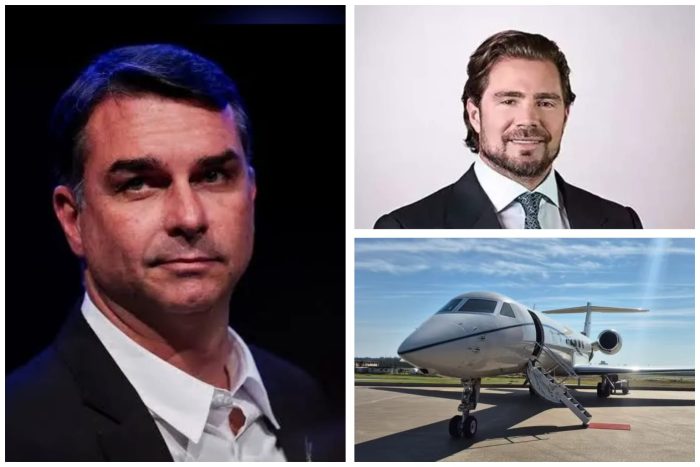 Flávio Bolsonaro viajou com a família em jato de Daniel Vorcaro