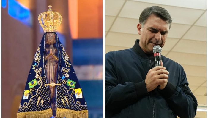 Nossa Senhora Aparecida: Flávio Bolsonaro pede prisão de servidor do Planalto