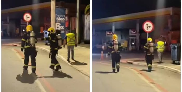Possível explosão assusta em posto e revela vazamento de GNV na SC-401