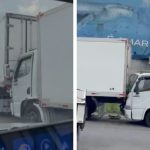 Engavetamento com cinco caminhões trava trecho da BR-101 nesta manhã