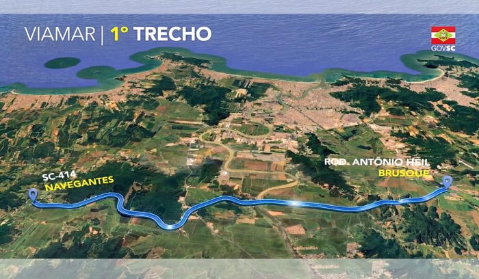 ViaMar: três consórcios disputam obra de R$ 2,2 bilhões em SC