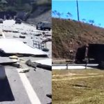 Acidente entre caminhões interdita pista no Contorno Viário da BR 101
