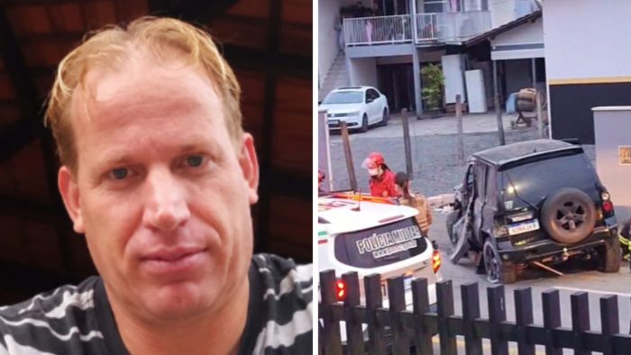 Homem de 47 anos morre após bater carro contra muro