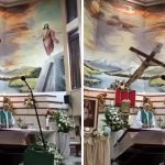 VÍDEO: padre morre ao ser atingido por cruz durante missa