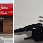 Dono reage a assalto e baleia suspeito dentro de joalheria