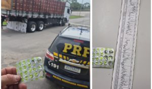 Perigo na BR-101: caminhoneiro dirige 23 horas, chega a 150 km/h e é preso