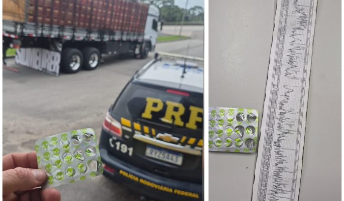 Perigo na BR-101: caminhoneiro dirige 23 horas, chega a 150 km/h e é preso