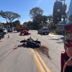 Motociclista fica ferido em colisão com carro em SC
