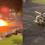VÍDEO: Carro explode em prova de arrancada em SC