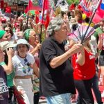 Mobilização “Mulheres com Lula” toma as ruas do Centro de Florianópolis